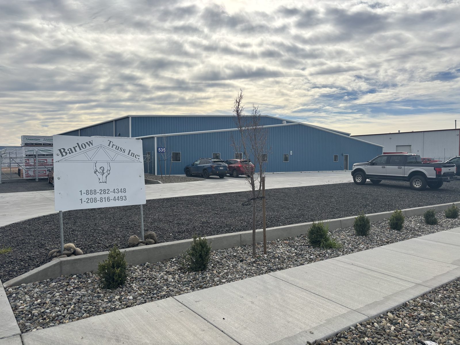 The Barlow Truss 7.5-acre manufacturing facility in North Lewiston, Idaho